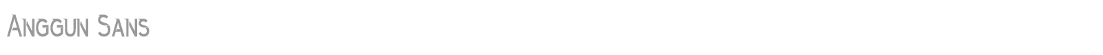 Anggun font preview